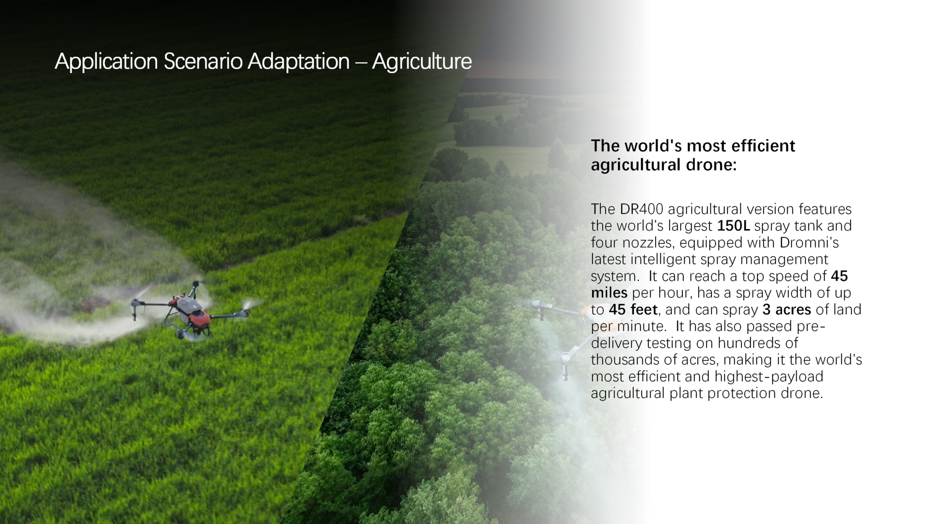 DR 400 platform specifications